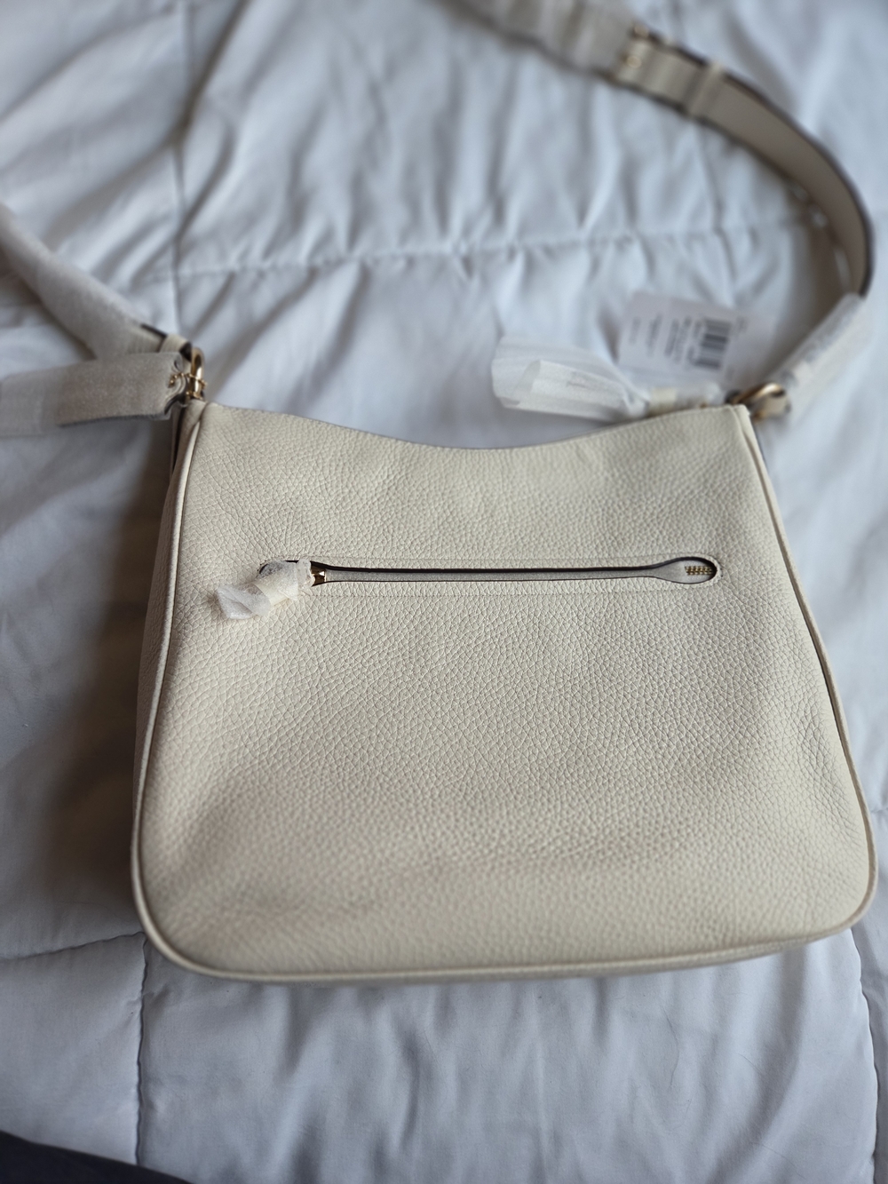 NWT!!! Coach Ellie Crossbody Pebble Leather File Bag (Chalk) - 2023 - Picture 7 of 15